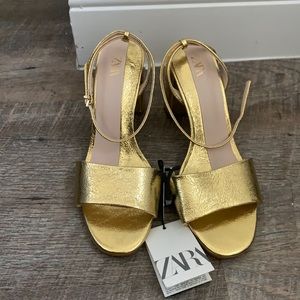 Zara block heel sandal